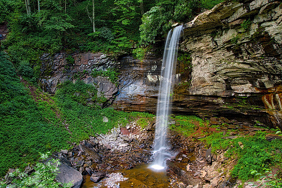 Lower Falls (65 feet), Falls of Hills Creek Scenic Area, WV