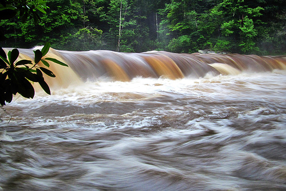 High Falls on the Cheat River after the June 23 record precipitation event.