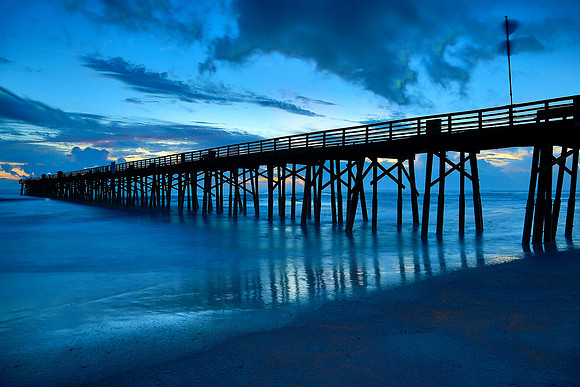 Sunrise, Flagler Beach pier, FL