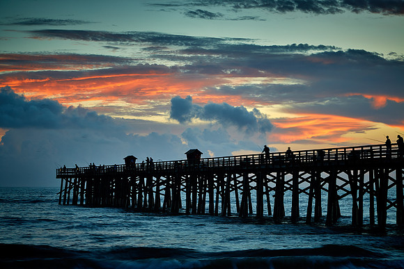 Sunrise, Flagler Beach pier, FL