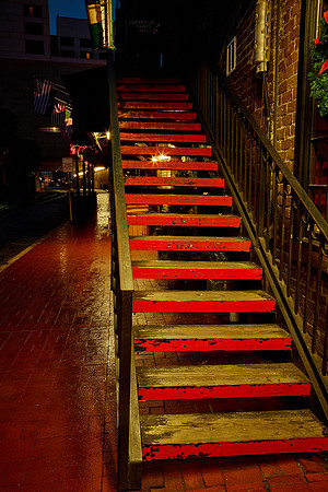 Nighttime in Savannah, GA