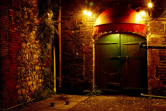Nighttime in Savannah, GA