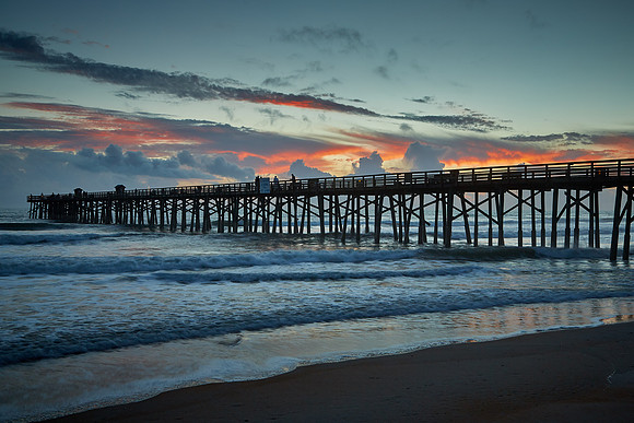 Sunrise, Flagler Beach pier, FL