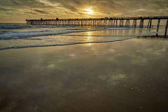 Sunrise, Flagler Beach pier, FL
