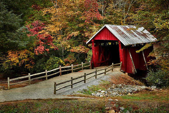 Campbell's Covered Bridge,  Gowensville, SC (bulit in 1909)