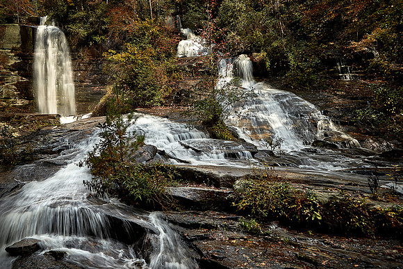 Eastatoe Falls—Twin Falls, Sunset, SC