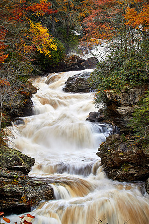 Cullasaja River Gorge & Falls, near Highlands, NC