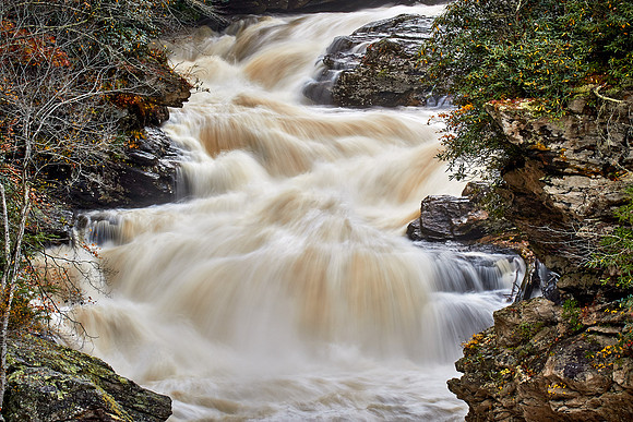 Cullasaja River Gorge & Falls, near Highlands, NC