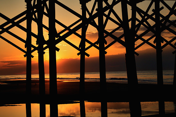 Sunrise on Folly Beach, SC