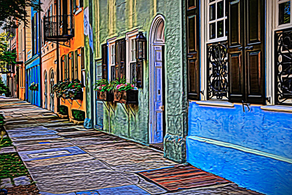 Rainbow Row, Charleston, SC