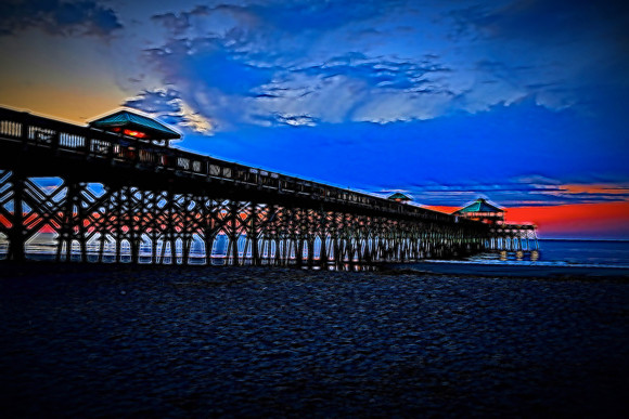 Sunrise on Folly Beach, SC