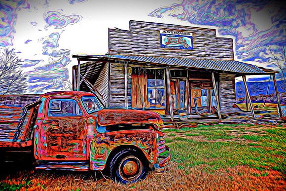 On the Road to Cades Cove, Tennessee, along Highway 411