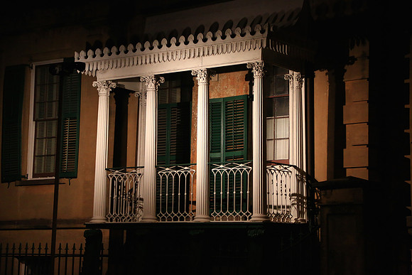 Nighttime in Savannah, GA