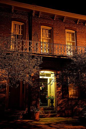 Nighttime in Savannah, GA