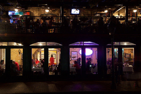 Nighttime in Savannah, GA