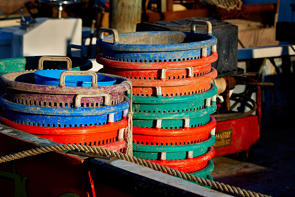 Oyster baskets, Saxis, VA