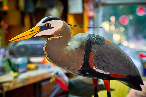 Cork McGee, woodcarver, Chincoteague Island, VA