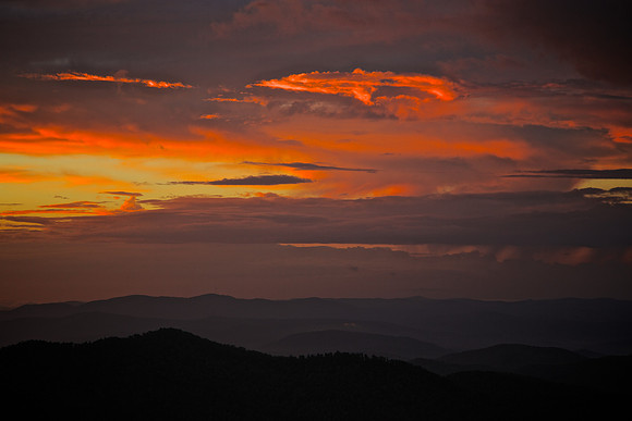 Sunrise, View Funnel Top Overlook, Blue Ridge Parkway