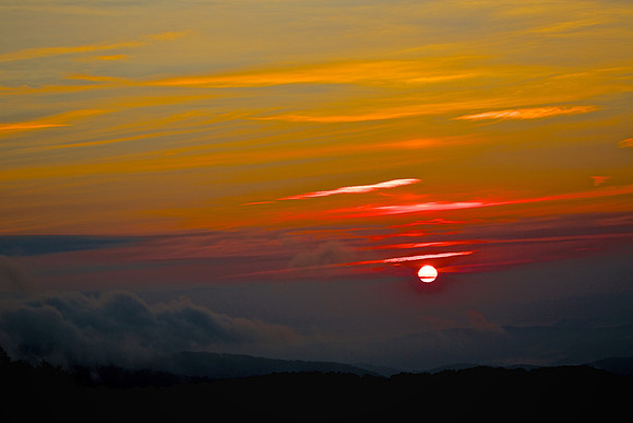 Sunrise on the Blue Ridge Parkway