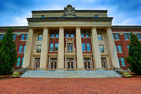 Davidson College in the Morning