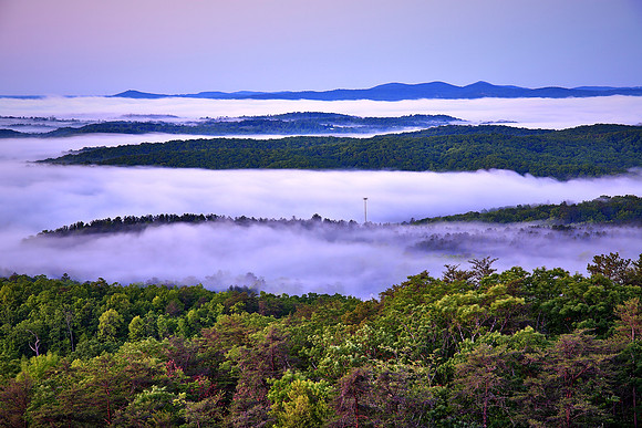 Sunrise at Bald Rock, South Carolina