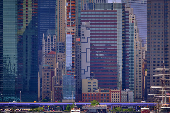 Water Street, Lower Manhattan, New York City from Brooklyn Heights