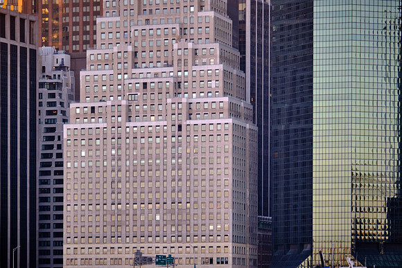 Water Street, Lower Manhattan, New York City from Brooklyn Heights