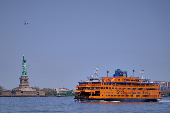 Across the Upper Bay of the Hudson River to Staten Island, New York City