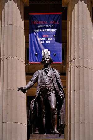 Federall Hall, completed in 1703, served as New York's first City Hall and was where George Washington was sworn in as the nation’s first president.