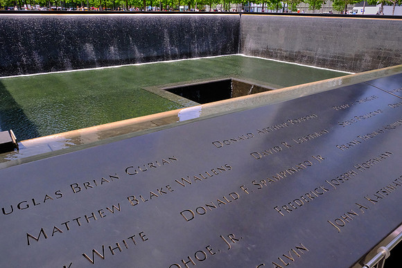 Memorial dedicated to the 2,983 who died in the 1993 February 26 and 2001 September 11 attacks.