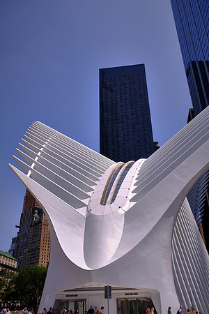 World Trade Center Transportation Hub and Oculus station house, Lower Manhattan, New York City