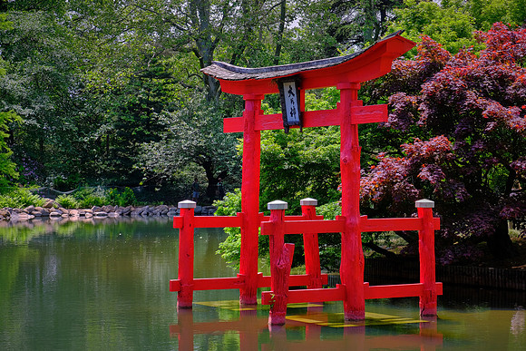 Japanese Hill-and-Pond Garden, Brooklyn Botanic Garden, Brooklyn, New York City