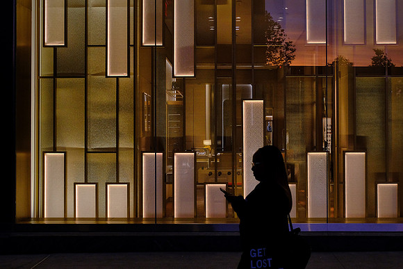 Sunset at Hudson Yards Redevelopment Project in Manhattan, New York City
