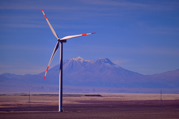 On thet road from Calama to San Pedro de Atacama, Chile