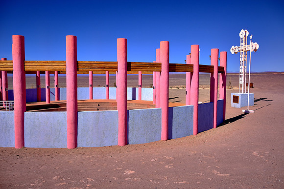 Memorial to those killed after 1973 September 11 coup, on thet road from Calama to San Pedro de Atacama, Chile