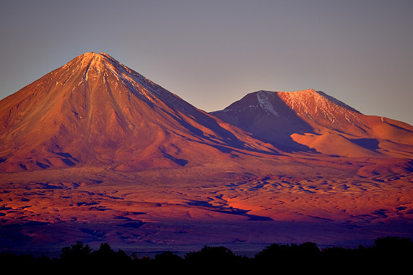 Sunset over the Andes Mountains, San Pedro de Atacama, Chile