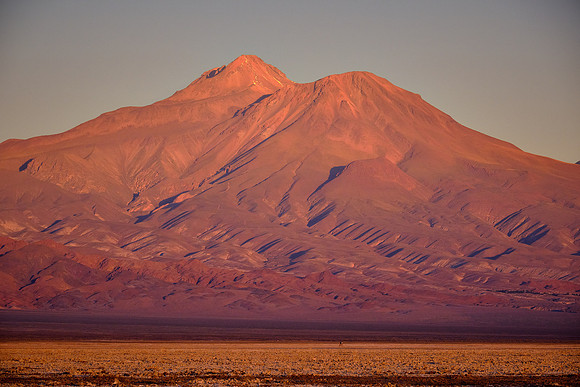 Sunset over the Salar de Atacama salt flats, San Pedro de Atacama, Chile