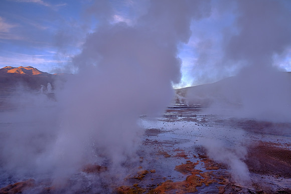 El Tatio Geyser Field, Andes Mountains, Chile (third largest in the world)