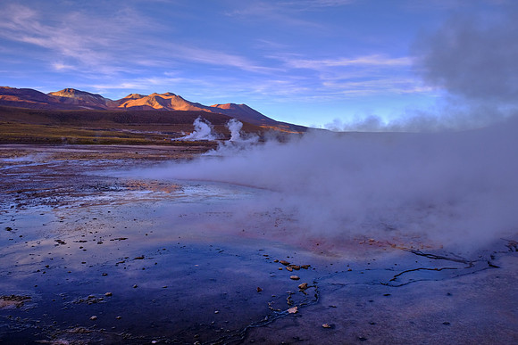 El Tatio Geyser Field, Andes Mountains, Chile (third largest in the world)