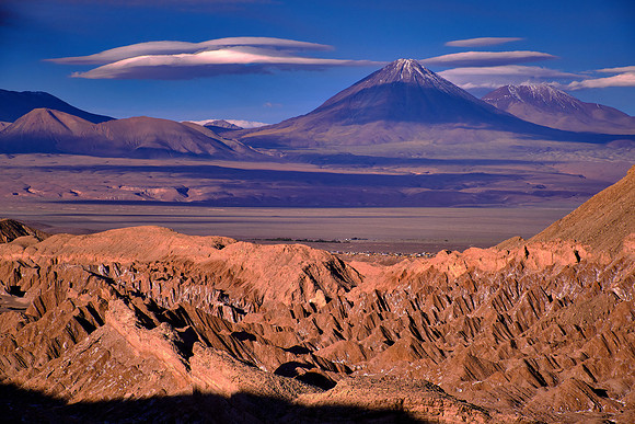 Sairecabur Volcano near Death Valley, San Pedro de Atacama, Chile