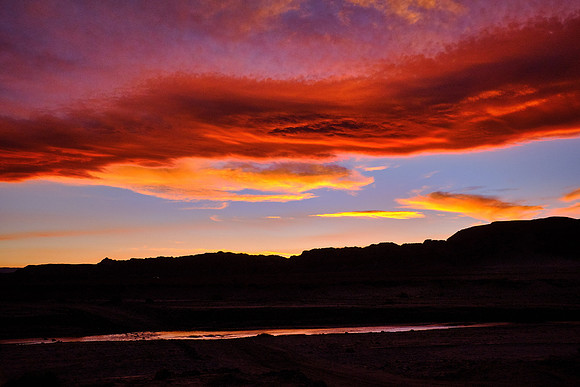 Sunset over San Pedro de Atacama, Chile