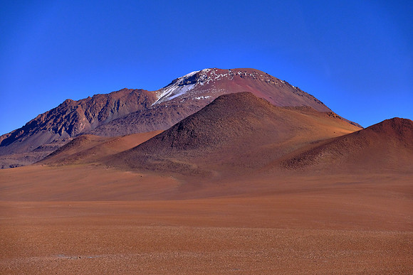 Over the Andes Mountains on the road from San Pedro Atacama, Chile, to Purmamarca, Argentina
