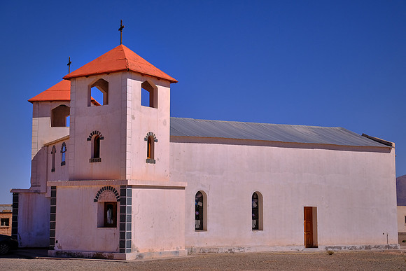 Church in village of Cerro Negro on the road from San Pedro Atacama, Chile, to Purmamarca, Argentina