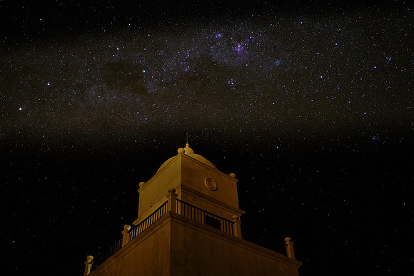 Milky Way over the Merced del Alto Hotel, Cachi, Argentina
