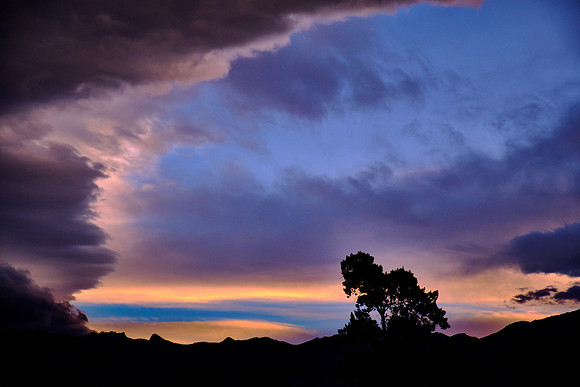 Sunset over Patios de Cafayate Wine Hotel, Cafayate, Argentina