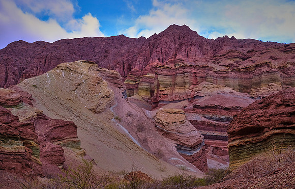 Quebrada de las Conchas (Canyon of the Shells) on the road from Cafayate to Salta, Argentina