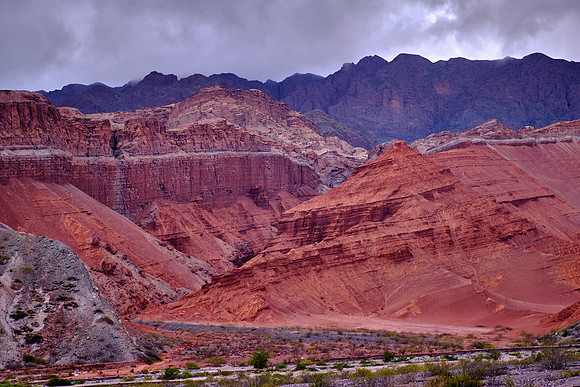 Quebrada de las Conchas (Canyon of the Shells) on the road from Cafayate to Salta, Argentina