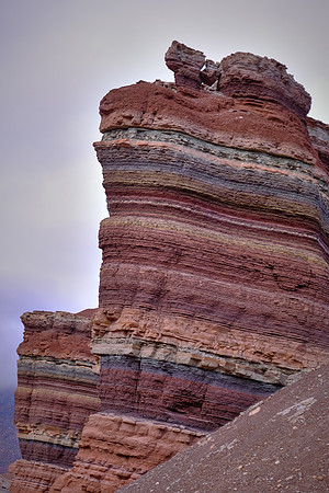 Quebrada de las Conchas (Canyon of the Shells) on the road from Cafayate to Salta, Argentina
