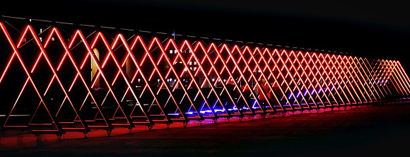 "The Wave" light tunnel, Copenhagen, Denmark