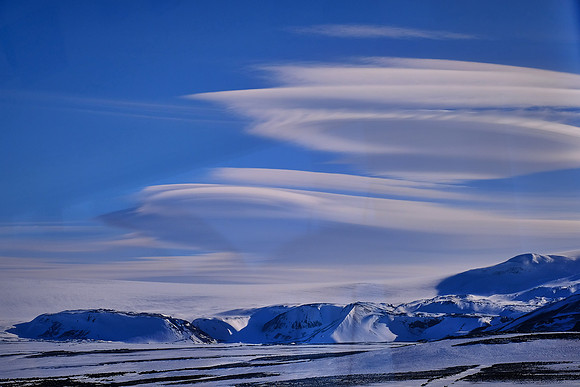 Langjokull Glacier (second largest ice cap in Iceland), west central Iceland